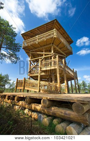 Watch tower at Viru bogs