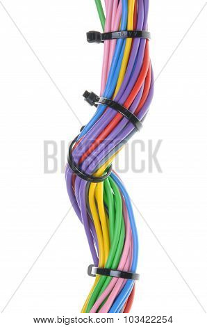 Multicolored electric cables