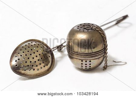 Spoon, Strainer For Brewing Tea