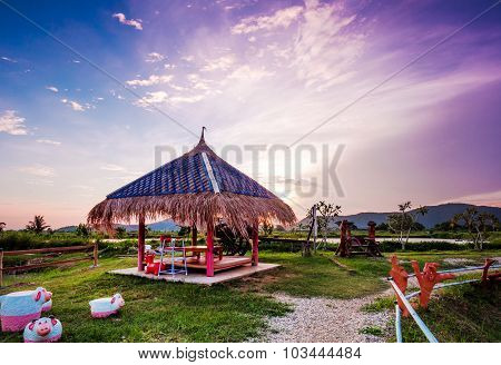 Beautiful Pavilion With Tatched