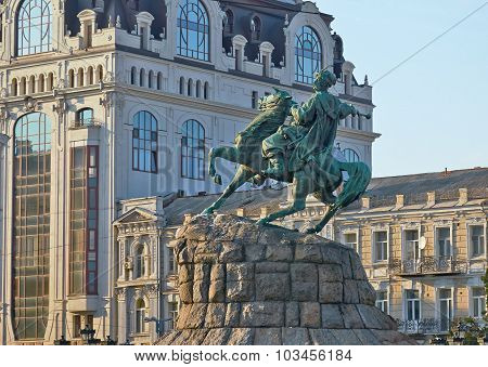 Monument To Bogdan Khmelnitsky Of Kiev.