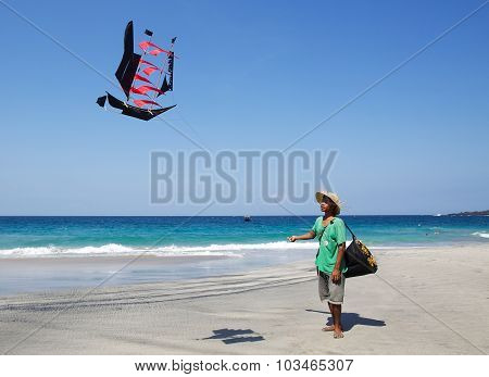 Boy Sells Kites