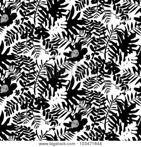 Tropical floral pattern