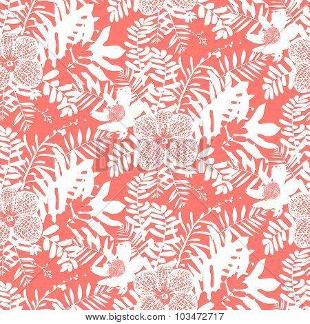 Tropical floral pattern