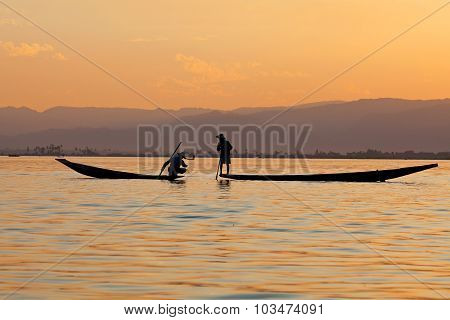 Inle Lake In Shan State, Myanmar