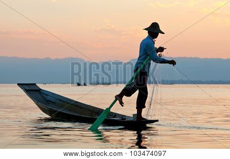 Inle Lake In Shan State, Myanmar