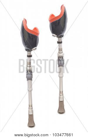 artificial limb under the white background