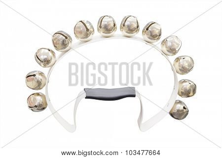 tambourine isolated on the white background