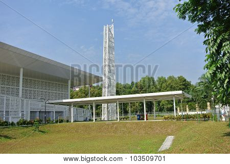 Minaret of Ara Damansara Mosque in Selangor, Malaysia