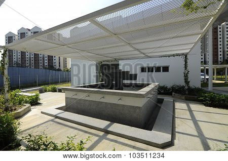 Ablution of Ara Damansara Mosque in Selangor, Malaysia