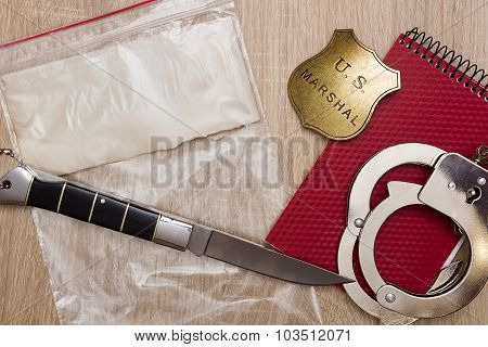 Plastic Bag With A Knife
