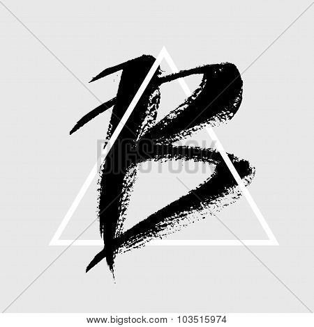Abstract letters background.