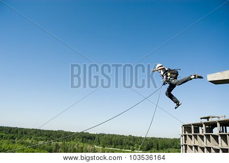 Extreme sports Ropejumping