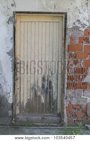 The Part Of Old Wooden House