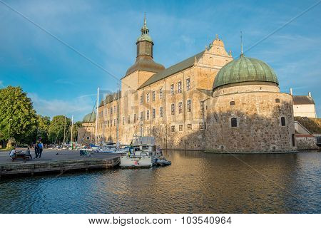 Vadstena during summer in Sweden