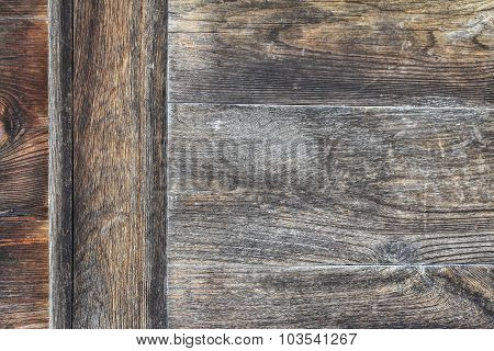 The Part Of Old Wooden House