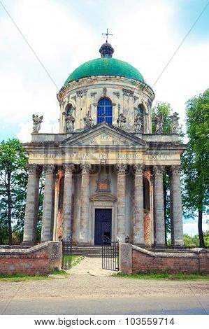 Roman Catholic church of the Exaltation of the Holy and St. Joseph near Lviv, Ukraine. Time of construction 1752-1766
