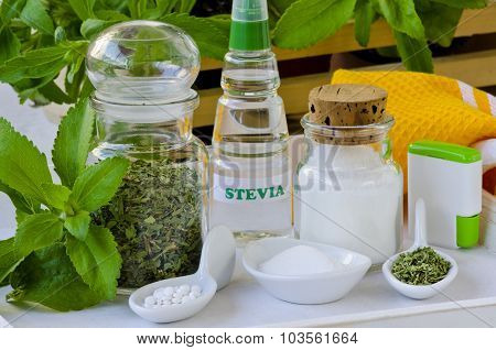 Stevia Products. Natural Sweetener.