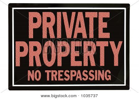 Private Property Sign