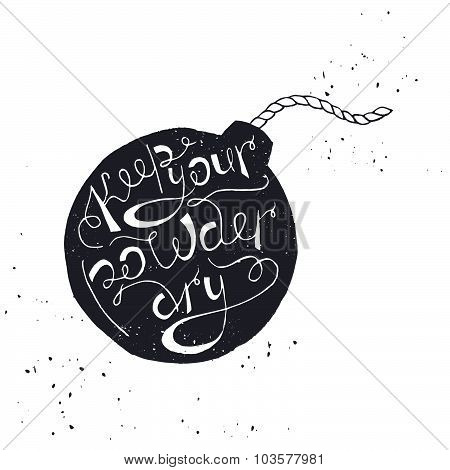 Hand drawn typography poster