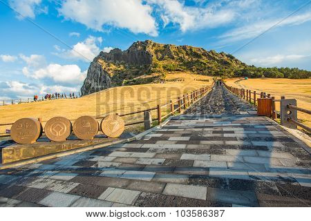 Songsan Ilchulbong In Jeju Island, South Korea