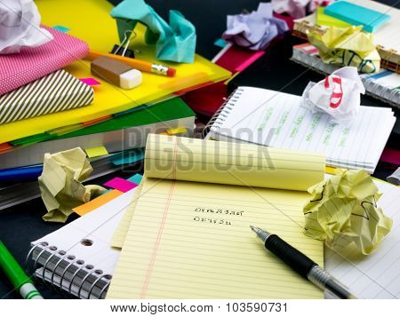 Learning New Language Writing Words Many Times On The Notebook; Thai