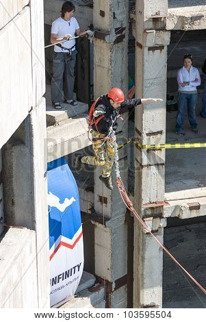 Extreme sports Ropejumping