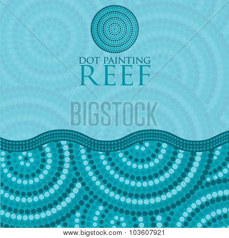 Dot Painting Invite/ Greeting Card In Vector Format.