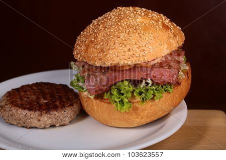 Burger And Cutlet