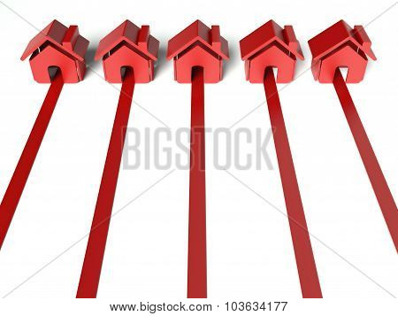Road To Houses, 3D Background