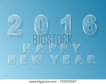 2016 Glass Happy New Year