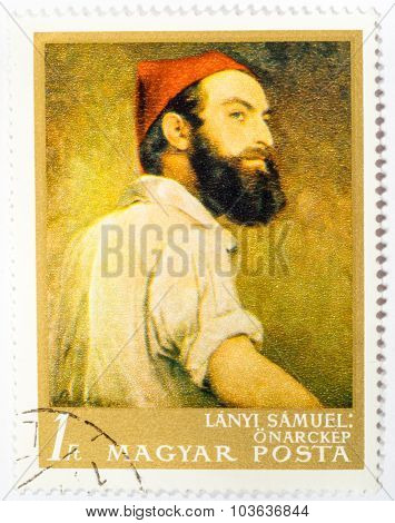 Moscow, Russia - October 3, 2015: A Stamp Printed In Hungary From The 