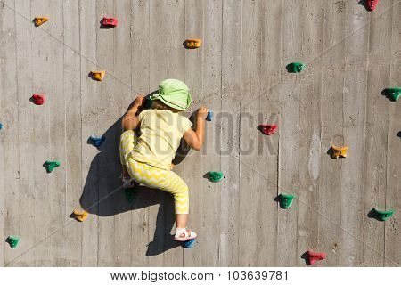 Climbing child