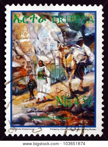 Postage Stamp Eritrea 2004 Highland Woman, Child And Camel
