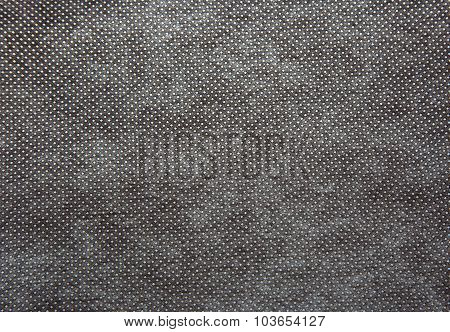 A Sheet Of Thick, Coarsely Woven Fabric In Dark Grey Colour.texture.