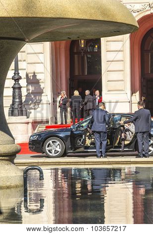 Former German President Christian Wulff Leaves The Celebration Of 25Th Day Of German Unity