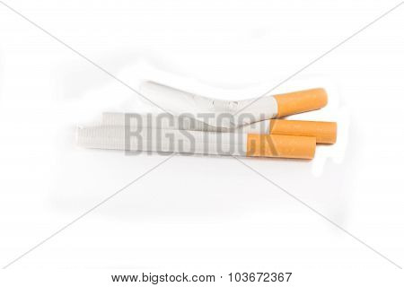 Tobacco a standard cigarette with a filter