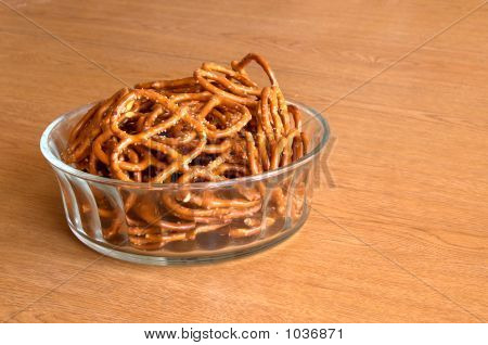 Bretzels dans un bol