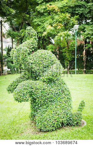 Animal Elephant Shaped Decorative Green Park