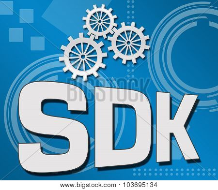 SDK Blue Technical Background