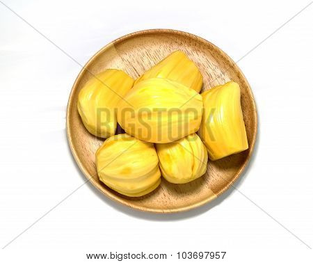 Ripe Jackfruit Isolated On White Background
