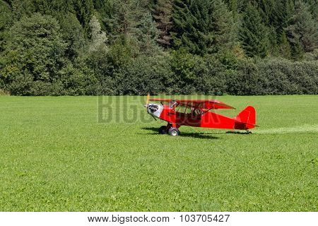 Red aircraft