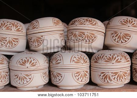Ceramics. Manual production. The result of the finished work.