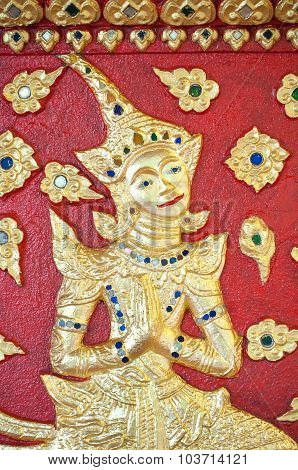 Detail Of The Main Altar At Wat Suan Dok, Chiang Mai, Thailand