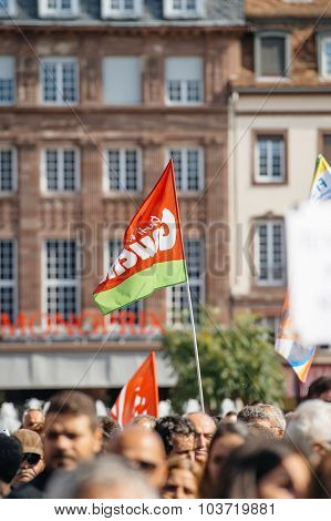Demonstrators Protesting Against Turkish President Erdogan Policy