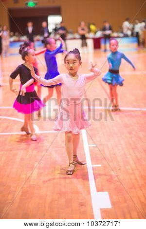 Zhongshan, China-oct 5, 2015:young Dancers Joining The 18Th Guangdong Dancespots Chamionship Competi