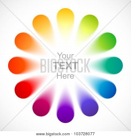 Abstract color wheel