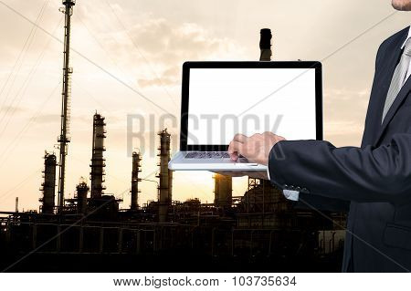 Engineering Working Hold Conputer Notebook