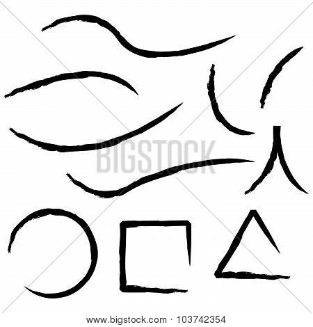 Artistic paint dry brush set 6