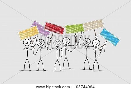 Group Of Demonstrants